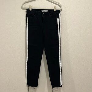 Black Ankle Cut off Jeans